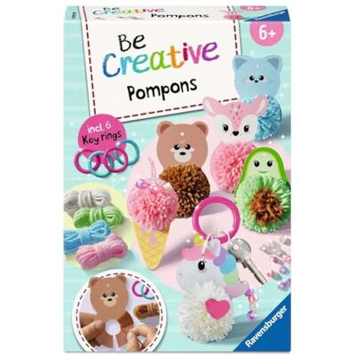 Ravensburger Be Creative Be Creative Midi: PonPon Kawaii Portachiavi Giochi Creativi Bambini 4 Anni o Piú Kit Lavoretti Creativi per Bambini Idee Regalo Bambini 4 Anni Ravensburger Be Creative Be Creative Midi: PonPon Kawaii Portachiavi Giochi Creativi Bambini 4 Anni o Piú Kit Lavoretti Creativi per Bambini Idee Regalo Bambini 4 Anni