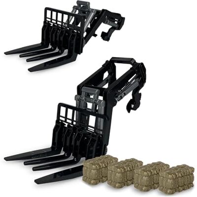 JAMARA Caricatore Frontale con Forcella con 4 Palline da Fieno per Trattore radiocomandato 1:24S, Pinza per Palline, Giocattolo per Palline di Paglia, Accessori per Trattore RC 1:24S (405340 JAMARA Caricatore Frontale con Forcella con 4 Palline da Fieno per Trattore radiocomandato 1:24S, Pinza per Palline, Giocattolo per Palline di Paglia, Accessori per Trattore RC 1:24S (405340