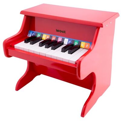 New Classic Toys Woet® Pianoforte Giocattolo Bianco in Legno per Bambini, Strumento Musicale con 18 Tasti, Libretto Musicale a Colori, Carta Scala, Piano per Principianti, Gioco Educativo, A Partire da 3 Anni New Classic Toys Woet® Pianoforte Giocattolo Bianco in Legno per Bambini, Strumento Musicale con 18 Tasti, Libretto Musicale a Colori, Carta Scala, Piano per Principianti, Gioco Educativo, A Partire da 3 Anni