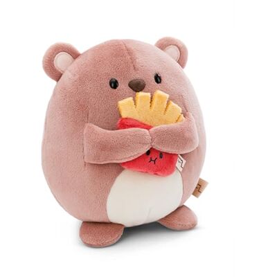 NICI peluche Orso Nomo 16cm con patatine fritte in scatola regalo 11x12x6,5cm" marrone Peluchetto con imbottitura morbida per giochi e coccole, perfetto come idea regalo per bambini e adulti NICI peluche Orso Nomo 16cm con patatine fritte in scatola regalo 11x12x6,5cm" marrone Peluchetto con imbottitura morbida per giochi e coccole, perfetto come idea regalo per bambini e adulti