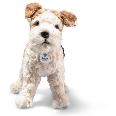 Steiff Foxy Foxterrier Peluche con occhi in plastica, 32 cm, in morbido peluche, per bambini, ragazzi e ragazze, lavabile in lavatrice Steiff Foxy Foxterrier Peluche con occhi in plastica, 32 cm, in morbido peluche, per bambini, ragazzi e ragazze, lavabile in lavatrice