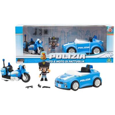 Giochi Preziosi Auto e Moto della Polizia - Giocattolo Giochi Preziosi Auto e Moto della Polizia - Giocattolo
