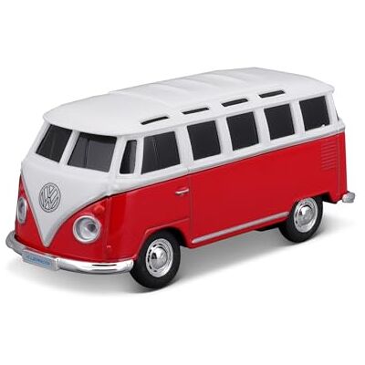 Maisto Tech R/C Power Racer Volkswagen T1 Samba: veicolo telecomandato con controllo app e batteria, dai 6 anni in su, rosso (582650-3) Maisto Tech R/C Power Racer Volkswagen T1 Samba: veicolo telecomandato con controllo app e batteria, dai 6 anni in su, rosso (582650-3)