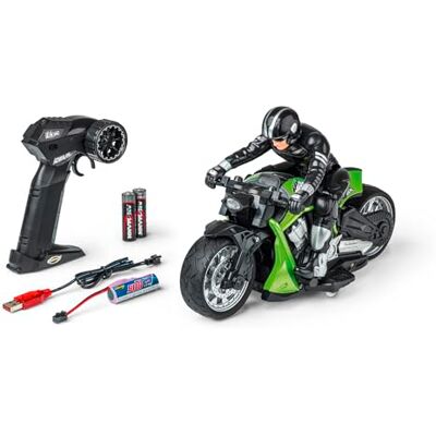Carson RC Devil Bike 100% RTR verde Moto telecomandata, 50 minuti di guida, moto RC, regalo per bambini Carson RC Devil Bike 100% RTR verde Moto telecomandata, 50 minuti di guida, moto RC, regalo per bambini