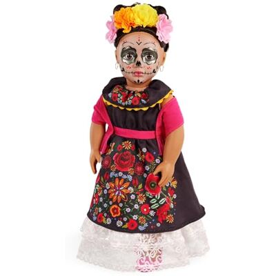 Our Generation Esperanza Bambola Día de los Muertos in edizione speciale da 46 cm Occhi marroni realistici e capelli castani ondulati Giocattolo per bambini dai 3 anni in su Our Generation Esperanza Bambola Día de los Muertos in edizione speciale da 46 cm Occhi marroni realistici e capelli castani ondulati Giocattolo per bambini dai 3 anni in su
