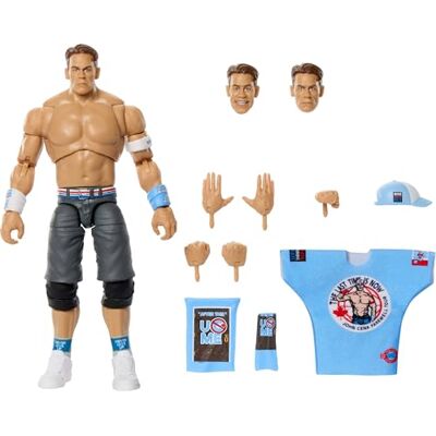 Mattel WWE Ultimate Edition John Cena, action figure collezionabile e accessori inclusi, 30 punti di articolazione con teste e mani intercambiabili, Mattel WWE Ultimate Edition John Cena, action figure collezionabile e accessori inclusi, 30 punti di articolazione con teste e mani intercambiabili,