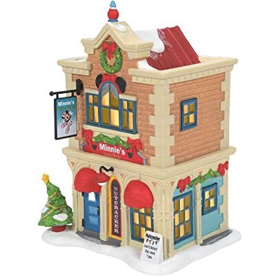 Department 56 Disney Village Minnie Mouse Dance Academy – Edificio illuminato da 17 cm, multicolore Department 56 Disney Village Minnie Mouse Dance Academy – Edificio illuminato da 17 cm, multicolore