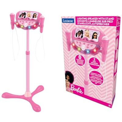 Lexibook Barbie, Altoparlante Luminoso su Supporto per Bambini, Gioco Musicale, Altezza Regolabile, Effetti Luminosi, 2 microfoni Inclusi, Presa MP3, Presa Aux-in, Rosa, Lexibook Barbie, Altoparlante Luminoso su Supporto per Bambini, Gioco Musicale, Altezza Regolabile, Effetti Luminosi, 2 microfoni Inclusi, Presa MP3, Presa Aux-in, Rosa,