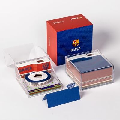 MOCIWORLD FC Barcelona Notebook + Scultura 3D dello Stadio Spotify Camp NOU. Scopri Il monumento sbucciando Le Foglie MOCIWORLD FC Barcelona Notebook + Scultura 3D dello Stadio Spotify Camp NOU. Scopri Il monumento sbucciando Le Foglie