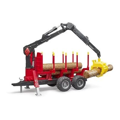 bruder Rimorchio retroescavatore con gru di carico, 4 tronchi e pinza per legname 1:16 rimorchio, silvicoltura, lavori forestali, alberi, camion per legname, gru, caricatore, forestale bruder Rimorchio retroescavatore con gru di carico, 4 tronchi e pinza per legname 1:16 rimorchio, silvicoltura, lavori forestali, alberi, camion per legname, gru, caricatore, forestale