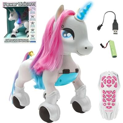 Lexibook Power Unicorn®- Il Mio Primo Unicorno Intelligente da addestrare, programmabile con Telecomando, Lexibook Power Unicorn®- Il Mio Primo Unicorno Intelligente da addestrare, programmabile con Telecomando,