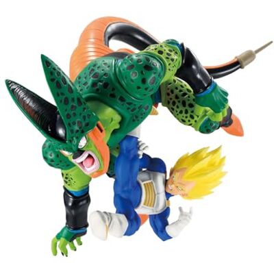 ICHIBANSHO FIGURE Dragon Ball Z Vegeta vs Cell (Dragon History II) Statua da collezione Momento Revible ICHIBANSHO FIGURE Dragon Ball Z Vegeta vs Cell (Dragon History II) Statua da collezione Momento Revible