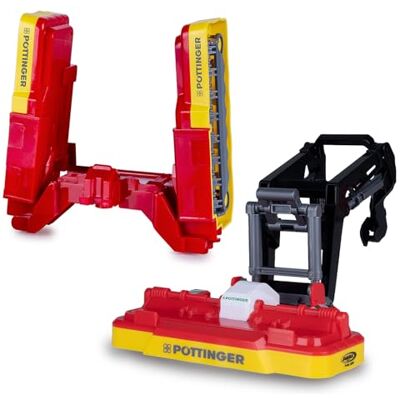 JAMARA , tosaerba rosso con caricamento frontale Pöttinger per trattore radiocomandato Fendt Vario 1:24S, accessorio agricolo con licenza JAMARA , tosaerba rosso con caricamento frontale Pöttinger per trattore radiocomandato Fendt Vario 1:24S, accessorio agricolo con licenza