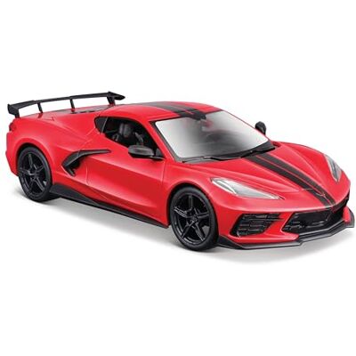 Maisto Corvette ZR 1 Coupe Special Edition, modello auto 1:24, fedele all'originale, con volante mobile, porte e cofano, dai 3 anni in su, (5R) Maisto Corvette ZR 1 Coupe Special Edition, modello auto 1:24, fedele all'originale, con volante mobile, porte e cofano, dai 3 anni in su, (5R)