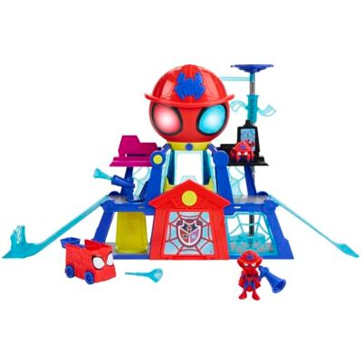 SPIDEY AND HIS AMAZING FRIENDS Hasbro Marvel, Spidey e i suoi fantastici amici, Rescue-Webs Web-Quarters, playset con action figure da 7,6 cm e veicolo giocattolo, giocattoli a tema supereroi per bambini e bambine, dai 3 anni in su SPIDEY AND HIS AMAZING FRIENDS Hasbro Marvel, Spidey e i suoi fantastici amici, Rescue-Webs Web-Quarters, playset con action figure da 7,6 cm e veicolo giocattolo, giocattoli a tema supereroi per bambini e bambine, dai 3 anni in su