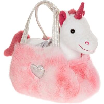 Gipsy TOYS – PELUCHE UNICORNO GIRLY BAG FASHIONISTA ROSA E BIANCO CON BORSA E DETTAGLI ARGENTATI – 18 CM Gipsy TOYS – PELUCHE UNICORNO GIRLY BAG FASHIONISTA ROSA E BIANCO CON BORSA E DETTAGLI ARGENTATI – 18 CM