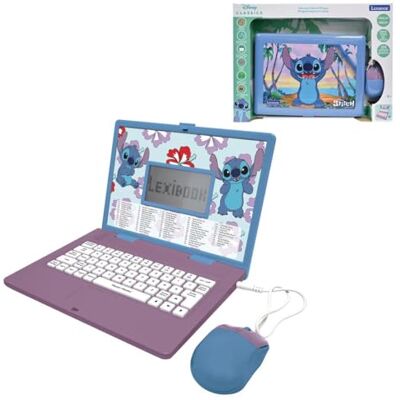 Lexibook Disney Stitch Computer portatile educativo bilingue inglese/francese, 124 attività di lingua, scrittura, matematica, logica, musica e giochi, ragazzi e ragazze, Lexibook Disney Stitch Computer portatile educativo bilingue inglese/francese, 124 attività di lingua, scrittura, matematica, logica, musica e giochi, ragazzi e ragazze,