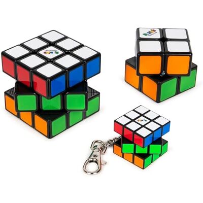 Rubik's Spin Master Rubik Il cubo, Family Pack 3x3 + 2x2 + 3x3 Portachiavi Rubik's Spin Master Rubik Il cubo, Family Pack 3x3 + 2x2 + 3x3 Portachiavi