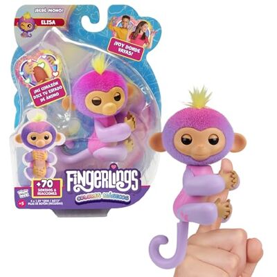 Bizak Fingerlings Mono Bebé Elisa - Giocattolo per bambini sopra i 5 anni Bizak Fingerlings Mono Bebé Elisa - Giocattolo per bambini sopra i 5 anni