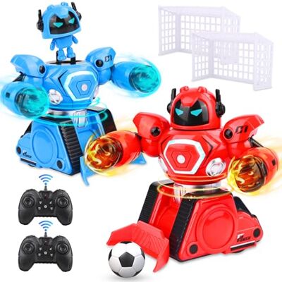 Banaone 2 Robot Telecomandati, RC Collision Robo Giocattolo, Combattimento Robot con Luce LED e Musica, Carrello da Calcio Ricaricabile, Robot da Combattimento Regalo Bambino 6 Anni in su Banaone 2 Robot Telecomandati, RC Collision Robo Giocattolo, Combattimento Robot con Luce LED e Musica, Carrello da Calcio Ricaricabile, Robot da Combattimento Regalo Bambino 6 Anni in su