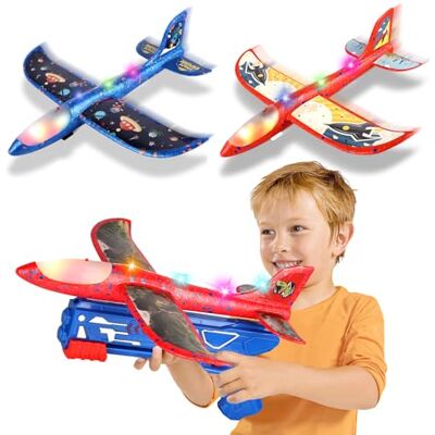 Mieryd Aereo Polistirolo per Bambini Aereo Giocattolo con Pistola Catapulta Mieryd Aereo Polistirolo per Bambini Aereo Giocattolo con Pistola Catapulta
