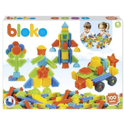 BLOKO Set di 100 partire da 12 mesi Made in EUROPE Giochi di costruzione 503510 BLOKO Set di 100 partire da 12 mesi Made in EUROPE Giochi di costruzione 503510