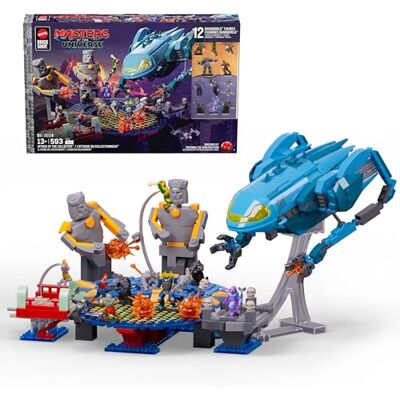 Mattel Masters of the Universe, Attacco del Collector con 593 pezzi e 12 personaggi, per collezionisti adulti e ragazzi dai 13 anni in su, Mattel Masters of the Universe, Attacco del Collector con 593 pezzi e 12 personaggi, per collezionisti adulti e ragazzi dai 13 anni in su,