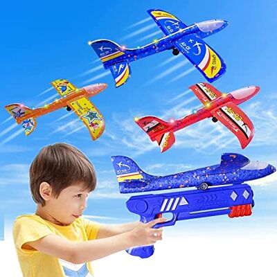 XINGGANG Aereo Polistirolo con Pistola Catapulta, Regalo Natale Aereo Giocattolo Aliante Aeroplano Schiuma per Bambini, Giochi Giardino Esterno All'aperto Interattivi Gioco Bimbi 3 4 5 6 7 8 9 0 Anni XINGGANG Aereo Polistirolo con Pistola Catapulta, Regalo Natale Aereo Giocattolo Aliante Aeroplano Schiuma per Bambini, Giochi Giardino Esterno All'aperto Interattivi Gioco Bimbi 3 4 5 6 7 8 9 0 Anni