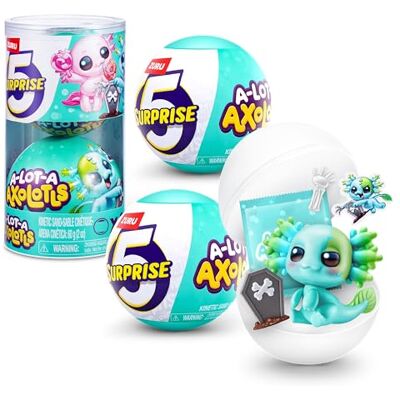 5 Surprise A-LOT-A Axolotls Uova Sorpresa Pasquali di ZURU, Colori Pastello Primavera, 5 Accessori per Capsula, Regalo Pasqua (2 capsule) 5 Surprise A-LOT-A Axolotls Uova Sorpresa Pasquali di ZURU, Colori Pastello Primavera, 5 Accessori per Capsula, Regalo Pasqua (2 capsule)