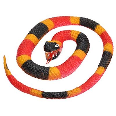 WILD REPUBLIC Rubber Snake Corallo, Serpente Giocattolo Di Gomma, Serpente Finto Realistico, Regali Per Bambini, Gioco Educativo, 66 cm WILD REPUBLIC Rubber Snake Corallo, Serpente Giocattolo Di Gomma, Serpente Finto Realistico, Regali Per Bambini, Gioco Educativo, 66 cm