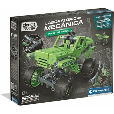 Clementoni Scienza e Gioco, Laboratorio di Meccanica: Monster Truck, Kit di Costruzione STEM Multimodello, più di 260 Componenti, età 8+, Made in Italy, Clementoni Scienza e Gioco, Laboratorio di Meccanica: Monster Truck, Kit di Costruzione STEM Multimodello, più di 260 Componenti, età 8+, Made in Italy,