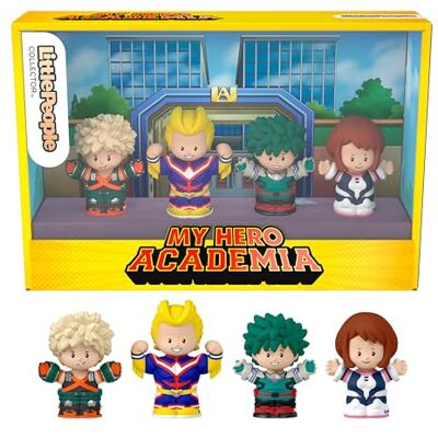 Little People COLLECTOR My Hero Academia, set in edizione speciale ispirato alla serie anime, 4 personaggi e confezione da esposizione, giocattolo per bambini, 8+ anni, Little People COLLECTOR My Hero Academia, set in edizione speciale ispirato alla serie anime, 4 personaggi e confezione da esposizione, giocattolo per bambini, 8+ anni,