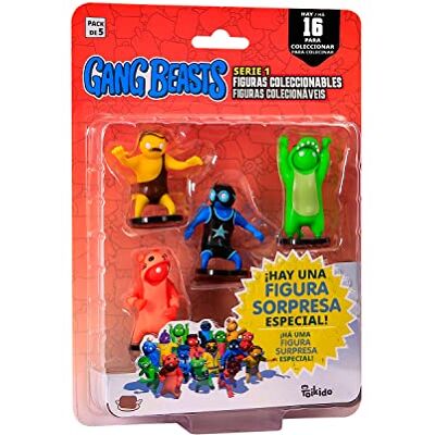Bizak Gang Beasts, Confezione da 5 figure in blister Costume Gatto Rosso, Personaggi da collezione del Gioco multiplayer di combattimento (64114020), Bizak Gang Beasts, Confezione da 5 figure in blister Costume Gatto Rosso, Personaggi da collezione del Gioco multiplayer di combattimento (64114020),