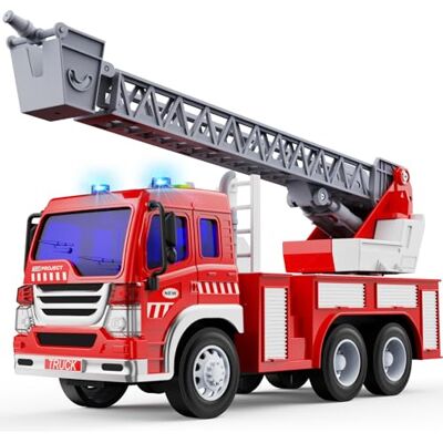 GizmoVine Camion Pompieri Grande, Autopompa dei Vigili del Fuoco con Luci e Suoni, Macchina Modellini, Pompiere Giocattolo, Giocattoli per Bambini, Macchinine Bambino 3 4 5 6 7 8 Anni Rossa GizmoVine Camion Pompieri Grande, Autopompa dei Vigili del Fuoco con Luci e Suoni, Macchina Modellini, Pompiere Giocattolo, Giocattoli per Bambini, Macchinine Bambino 3 4 5 6 7 8 Anni Rossa