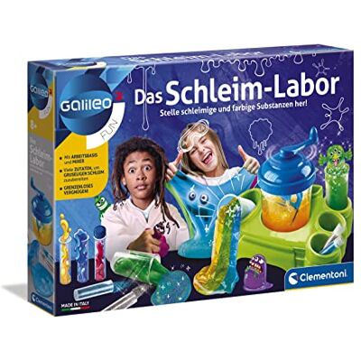 Clementoni Galileo Fun Il Laboratorio di melma, Divertenti esperimenti con Sostanze Colorate e Glibber, Giocattolo per Bambini dagli 8 Anni in su, per Piccoli chimici Clementoni Galileo Fun Il Laboratorio di melma, Divertenti esperimenti con Sostanze Colorate e Glibber, Giocattolo per Bambini dagli 8 Anni in su, per Piccoli chimici