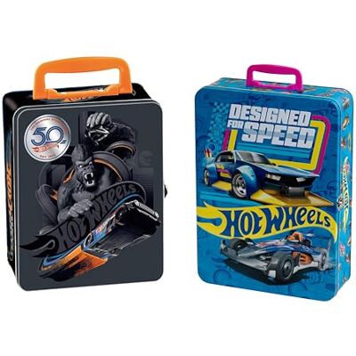Theo Klein Valigetta di Raccolta Hot Wheels, Valigetta in Metallo Che può Contenere Fino a 50 Auto, Pratiche suddivisioni, Giocattolo per Bambini a Partire dai 3 Anni Theo Klein Valigetta di Raccolta Hot Wheels, Valigetta in Metallo Che può Contenere Fino a 50 Auto, Pratiche suddivisioni, Giocattolo per Bambini a Partire dai 3 Anni