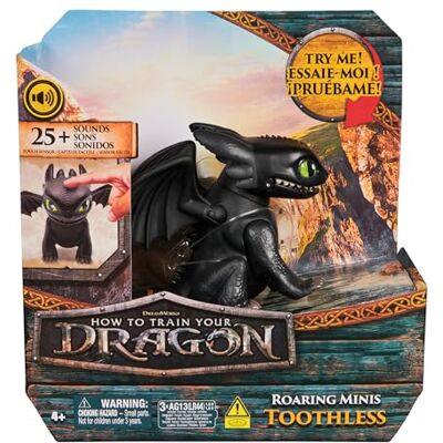 Dreamworks Dragons How to Train Your Dragon, Mini Sdentato Interattivo, Drago Interattivo con 25 suoni, Giocattoli per Bambini e Bambine, 4+ Anni Dreamworks Dragons How to Train Your Dragon, Mini Sdentato Interattivo, Drago Interattivo con 25 suoni, Giocattoli per Bambini e Bambine, 4+ Anni