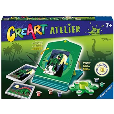 Ravensburger Creart Atelier Dinosauri Dipingere con I Numeri Bambini 7 Anni Lavoretti Creativi per Bambini Painting By Numbers Set Pittura con Cavalleto Regalo Natale Ravensburger Creart Atelier Dinosauri Dipingere con I Numeri Bambini 7 Anni Lavoretti Creativi per Bambini Painting By Numbers Set Pittura con Cavalleto Regalo Natale