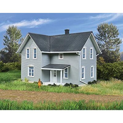 Cornerstone Walthers Ho Scale Model Tillman Farm House Modello in Scala 1:87 Ho, Colore, 3/8" 11.9 x 10.7 x 11.1cm, Cornerstone Walthers Ho Scale Model Tillman Farm House Modello in Scala 1:87 Ho, Colore, 3/8" 11.9 x 10.7 x 11.1cm,