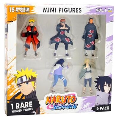 BANDAI Naruto Shippuden Confezione da 6 Mini-Figurine di cui 1 rara nascosta Collezione di personaggi Naruto Confezione da 6 inclusi 1 personaggio Shinobi casuale Sorpresa Giocattolo Bambino BANDAI Naruto Shippuden Confezione da 6 Mini-Figurine di cui 1 rara nascosta Collezione di personaggi Naruto Confezione da 6 inclusi 1 personaggio Shinobi casuale Sorpresa Giocattolo Bambino