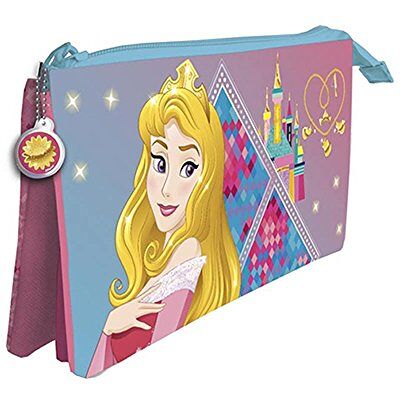 Disney Principesse Astuccio con 3 scomparti, multicolore Disney Principesse Astuccio con 3 scomparti, multicolore