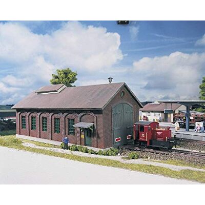 Piko HO Scale Model Train Buildings BURGSTEIN Locomotiva SHED Piko HO Scale Model Train Buildings BURGSTEIN Locomotiva SHED