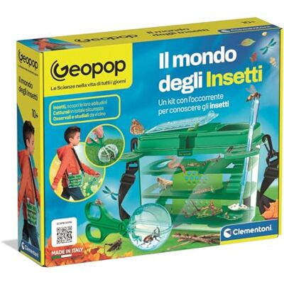 Clementoni x Geopop Il Mondo degli Insetti, Gioco Scientifico per Bambini 10+ Anni con Kit per Scoprire il Mondo degli Insetti Animali, Made in Italy, Lingua Italiana, Clementoni x Geopop Il Mondo degli Insetti, Gioco Scientifico per Bambini 10+ Anni con Kit per Scoprire il Mondo degli Insetti Animali, Made in Italy, Lingua Italiana,