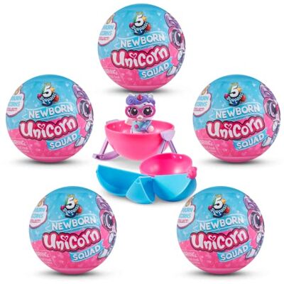 5 Surprise ZURU 77156 Capsule da Collezione Serie Unicorn Squad, Confezione da 5 5 Surprise ZURU 77156 Capsule da Collezione Serie Unicorn Squad, Confezione da 5