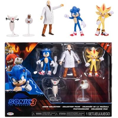 Sonic The Hedgehog Sonic 3 Movie- Figura da 6,3 cm, confezione multipla Wave 3 Sonic The Hedgehog Sonic 3 Movie- Figura da 6,3 cm, confezione multipla Wave 3