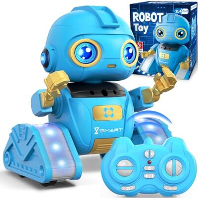 Ophy Robot Bambini, Funzione di Proiezione Innovativa Robot Telecomandato con Controllo Gestuale Occhi a LED, Musica, robot Giocattoli per bambini e bambine (Blu) Ophy Robot Bambini, Funzione di Proiezione Innovativa Robot Telecomandato con Controllo Gestuale Occhi a LED, Musica, robot Giocattoli per bambini e bambine (Blu)