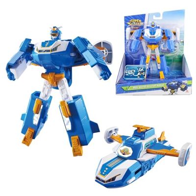 Super Wings 2-in-1 Mini World Aircraft Transforming Robot con effetti luminosi e sonori, giocattoli Transformable per bambini e bambine dai 3 anni in su Super Wings 2-in-1 Mini World Aircraft Transforming Robot con effetti luminosi e sonori, giocattoli Transformable per bambini e bambine dai 3 anni in su
