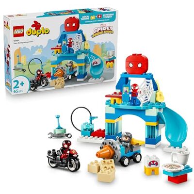 Lego DUPLO Marvel Webquarters del Team Spidey Gioco Didattico da Supereroi con 3 Personaggi e Moto Giocattolo Regalo per Bambini da 2 Anni in su Fan di Spidey e i Suoi Fantastici Amici Lego DUPLO Marvel Webquarters del Team Spidey Gioco Didattico da Supereroi con 3 Personaggi e Moto Giocattolo Regalo per Bambini da 2 Anni in su Fan di Spidey e i Suoi Fantastici Amici