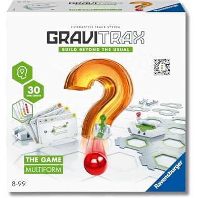 Ravensburger GraviTrax The Game Multiform, Pista biglie 46 pezzi, Gioco di logica, 30 carte sfida multilivello, Costruire circuiti, Rompicapo STEM 8+ anni e adulti, Compatibile con tutti i GraviTrax Ravensburger GraviTrax The Game Multiform, Pista biglie 46 pezzi, Gioco di logica, 30 carte sfida multilivello, Costruire circuiti, Rompicapo STEM 8+ anni e adulti, Compatibile con tutti i GraviTrax