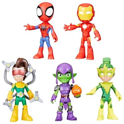 Hasbro Marvel Spidey e i suoi fantastici amici, Pacchetto Amici e Nemici, set di action figure Hasbro Marvel Spidey e i suoi fantastici amici, Pacchetto Amici e Nemici, set di action figure